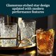 thumbnail image 4 of Vasos de Cristal Libbey 355 ml Juego de 4 Corte Claro, 4 of 6