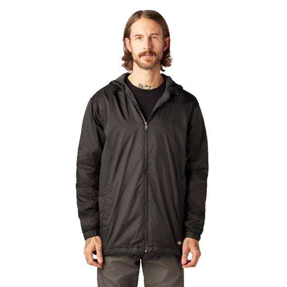 Chaqueta Dickies con forro polar de nailon y capucha para hombre, color negro 4X