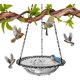 thumbnail image 1 of Baño pájaros solar colgante cuenco vidrio exterior fuente agua aves silvestres, 1 of 8