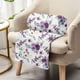 thumbnail image 2 of Nombre personalizado Flores moradas - Manta infantil personalizada, 2 of 3