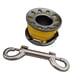 thumbnail image 3 of Carrete para dedo con carrete de aleación de aluminio y buceo de 15 m con gancho a presión de perno gris, 3 of 3
