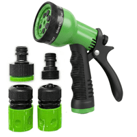 Genérico - Kit Riego Jardín Pistola 7 Modos + Conectores Para Manguera