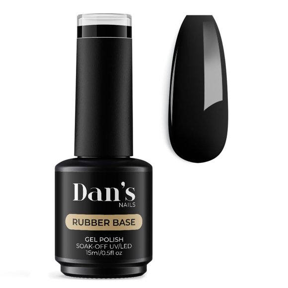 Gel de Uñas Base de Goma Dan's Nails 15 ml Negro Ónix