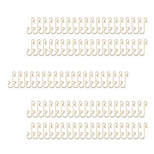 Magideal - 100 Uds. Ganchos De Adorno De Navidad, Soporte Para Medias, Perchas Para Árboles De Navidad, Soporte De Coronas De Metal Para Decoración