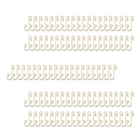 Magideal - 100 Uds. Ganchos De Adorno De Navidad, Soporte Para Medias, Perchas Para Árboles De Navidad, Soporte De Coronas De Metal Para Decoración