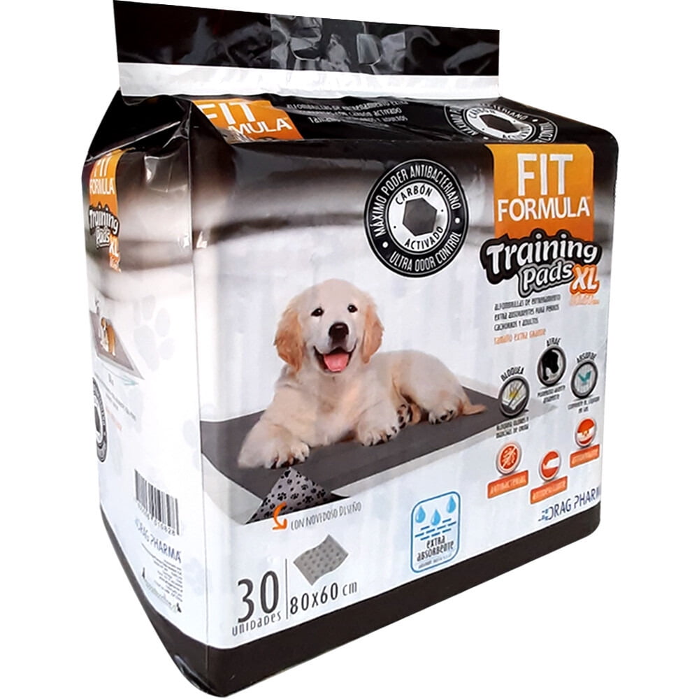 Fit Formula - Sabanillas Xl Carbón 80x60 Cm 30 Unidades