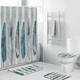 thumbnail image 1 of Set Juego De Baño Con Cortina Cubre Inodoro 4 Piezas, 1 of 4