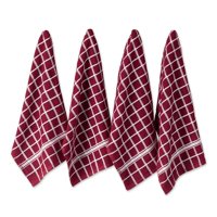 Juego De Paños De Cocina Dii Basic Terry Collection Windowpane, 4 Piezas
