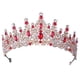 thumbnail image 3 of Tiara De Cumpleaños, Accesorios Para El Cabello, Joyería Para El Cabello, Corona Nupcial Para Niñas, Color Rojo, 3 of 5