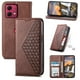 thumbnail image 1 of Funda Flip FOXDOCK para Motorola Moto G84 , Estilo Billetera con Diseño Rombo, Correa de Mano y Soporte, Uso Diario, 1 of 6