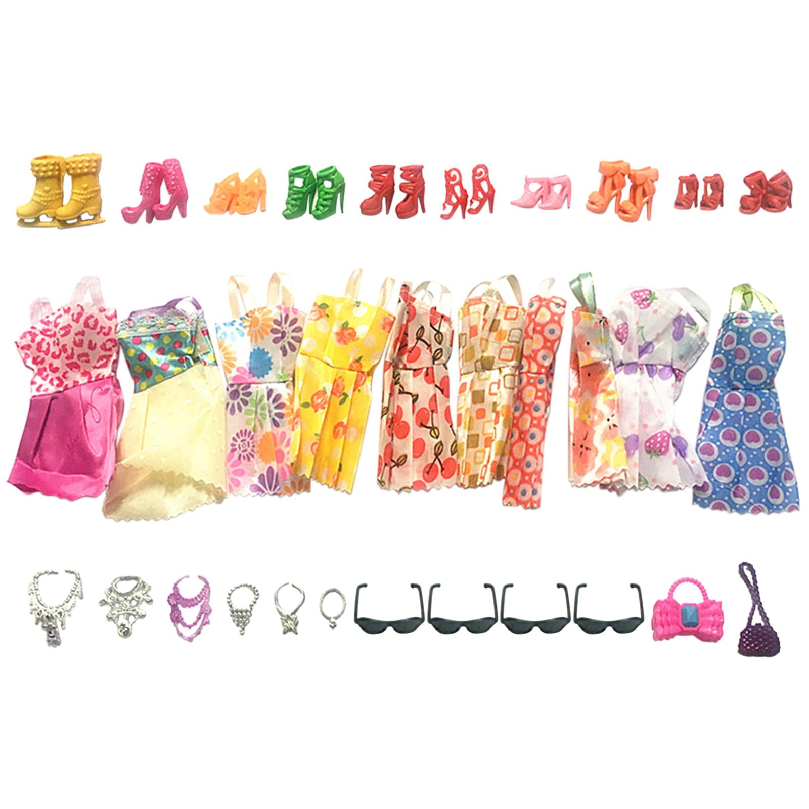 Magideal - Conjunto De 32 Piezas De Ropa De Muñeca Para Niña, Ropa De Uso Diario, Cambio De Ropa, Costura Cuidadosa: Muñeca, Regalo De Cumpleaños Para Niños , Gafas De Sol