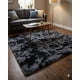 thumbnail image 4 of Alfombra Peluda 200x240 Premium Color Negro Con Gris, 4 of 4