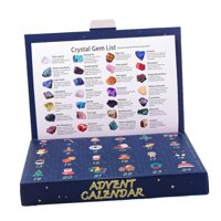 Bothyi - Calendario De Adviento De Navidad 2024 Con 24 Piedras Para Niñas, Niños, Niños Y Adultos, Piedra Cruda