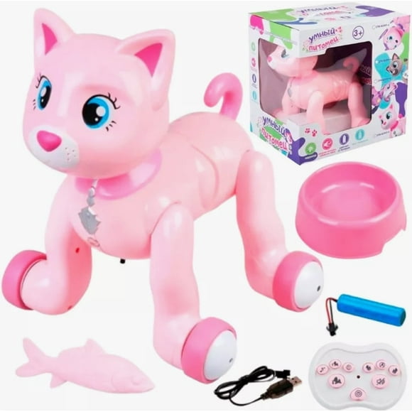 Gato Robot De Juguete Control Remoto Con Luz, Musica Y Sonido