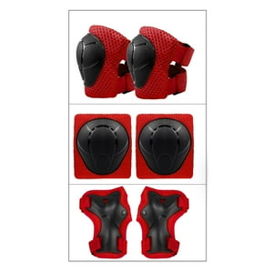 Kanggu - Pack Rodilleras Coderas Y Muñequeras - Rojo