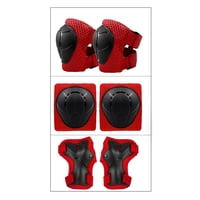 Kanggu - Pack Rodilleras Coderas Y Muñequeras - Rojo