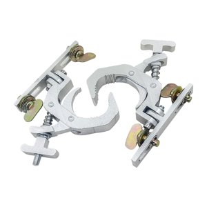 Magideal - 2 Piezas De Abrazadera De Iluminación Para Escenario, Focos De Abrazadera, Aleación De Aluminio Resistente Para Club, Abrazadera Envolvente, Gancho De