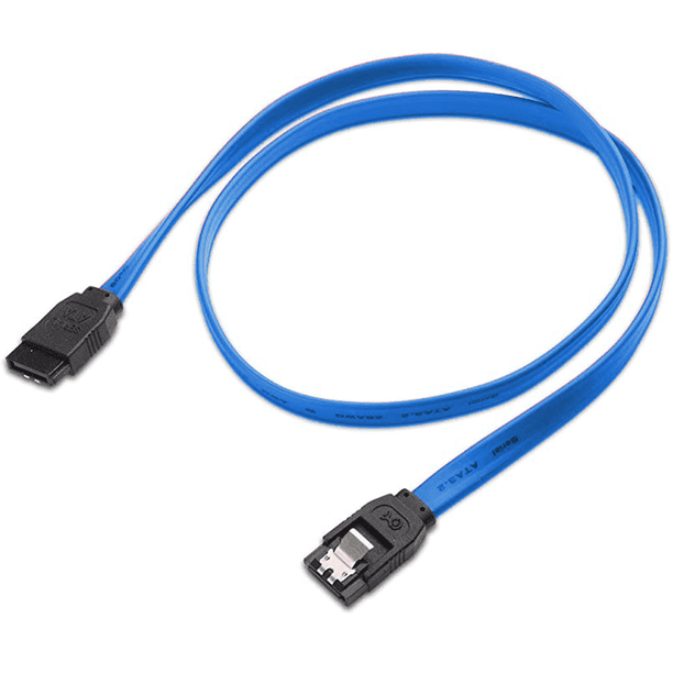 Cable SATA III, 1 pieza, 6 Gbps, recto, HDD, SDD, cable de datos con bloqueo de 40 cm para SATA, HDD, SSD, CD, grabadora de CD