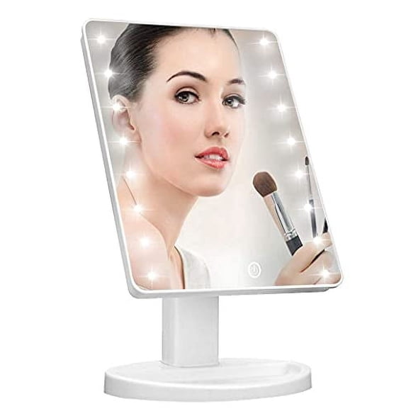 Espejo de maquillaje Kookin iluminado con 16 luces LED de color blanco