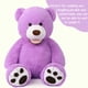 thumbnail image 5 of Oso de peluche gigante Morismos, morado, regalo de 1 m, 5 of 7