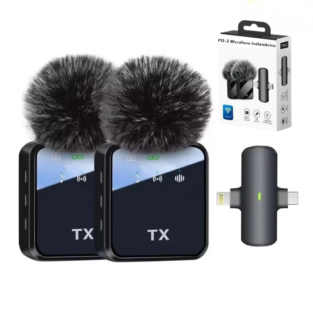 Genérico - Micrófonos Inalámbrico Audio Profesional Tipo-C Y Lightning