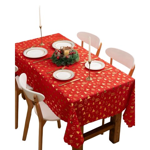 Rouss - Mantel Decorativo Antimanchas Diseño Navideño 140X220 Cm 11