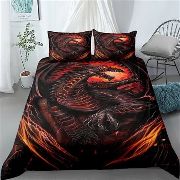 ed Scientisfictional Dragon Bedding Sets exquisite bed supplies set duvet cover bed comforter set luxury birthday gift