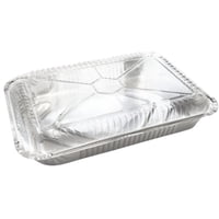 Genérico - Pack 5 Envase Aluminio C-40 Con Tapa Transparente Blanco