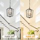 thumbnail image 5 of Lámpara colgante WJShome, farol de 4 luces, 46 cm, negro mate, 5 of 7