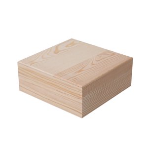 Bothyi - Caja De Almacenamiento De Madera, Caja Organizadora De Contenedores Para Organización Del Hogar, Pasatiempos Artísticos, 20Cm X 20Cm X 8Cm