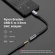 thumbnail image 4 of Adaptador USB‑C a 3,5 mm MOSWAG Hi‑Fi 12 cm con cable trenzado de nylon, 4 of 6