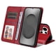 thumbnail image 5 of Funda Billetera para Samsung Galaxy S26 Ultra con Porta Tarjetas y Soporte Ajustable Rojo, 5 of 5