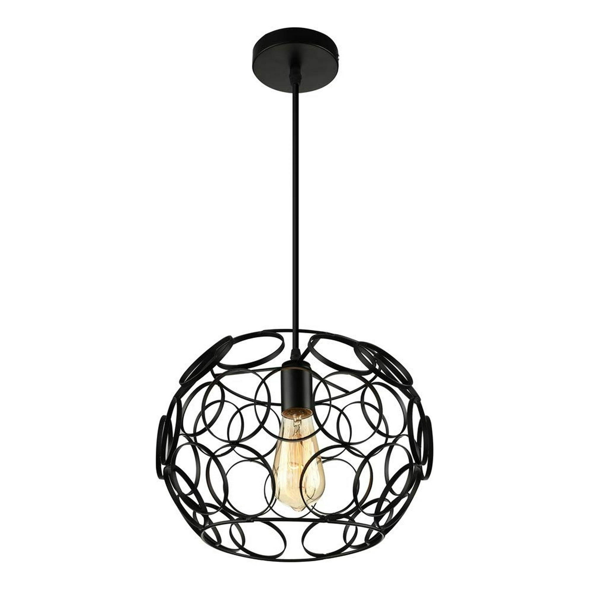 Genérico - Lampara Techo Forma De Jaula Moderna Sala Cocina Lau