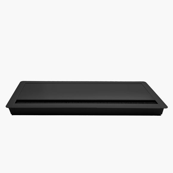 Pasacables Rectangular Negro