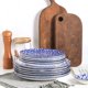 thumbnail image 4 of Juego de 6 platos de cena Selamica de 20 cm estilo vintage azul, 4 of 8