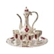 thumbnail image 5 of Juego De Licor Para Vino Dispensador Copa De Vino Bandeja Para Servir Vasos Plateado Rosa Roja, 5 of 5