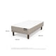 thumbnail image 3 of Cama Europea Belsogno Plus 1.5 Plaza Base Normal, 3 of 6