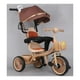 thumbnail image 2 of Triciclo Infantil 2 Etapas Metálico con Techo y Barra Guía Rosa, 2 of 3