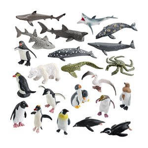 Magideal - 22X Figuras De Animales Marinos, Mini Figuritas De Animales Marinos, Juguetes De Baño Para Agua, Figuras De Animales De Aguas Profundas Para Decoració Estilo A