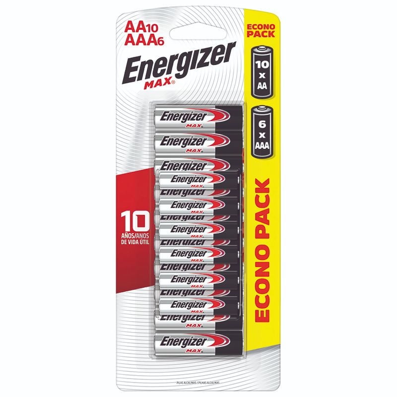 Energizer - Pack Aax10 + Aaax6