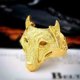 thumbnail image 2 of Anillo Lobo Nordico Gold Vikingo Moda Masculina 2019, 2 of 3