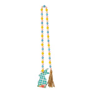 Bothyi - Guirnalda De Cuentas De Madera De Pascua, Colgante De Conejo, Decoración Para Fiesta, Apartamento, Festival, Conejo Azul, 81X5X3Cm