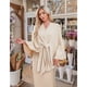 thumbnail image 2 of Mujeres elegante chal envuelve suave abierto delantero poncho suéter para primavera otoño invierno suéter suave cálido envolturas de viaje, 2 of 3
