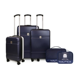 Nautica - Set 3 Maletas S+M+L Bora Azul + Organizador De Viaje 2 Pzas. Azul