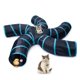 thumbnail image 1 of Túnel para Gatos EGETOTA en Forma de S con 5 Salidas Plegable, 1 of 6