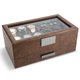 thumbnail image 2 of Caja de joyería Glenor de fibra de carbono marrón – Estuche para relojes, gemelos y gafas de sol, 2 of 6
