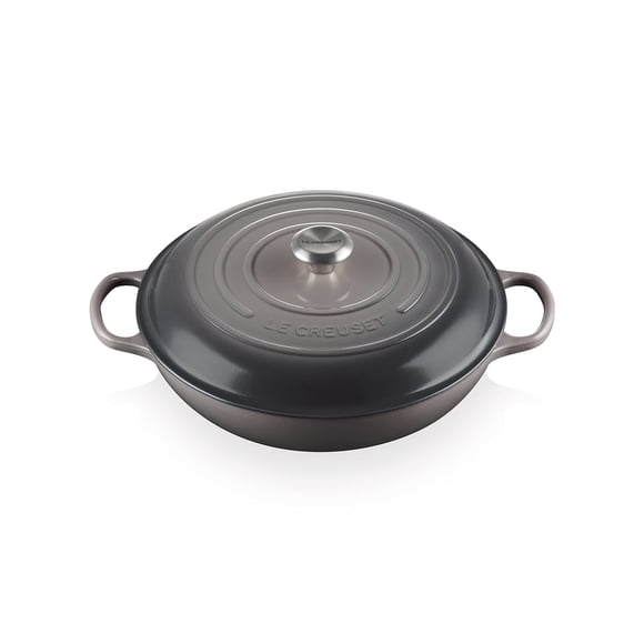 Hierro fundido esmaltado Signature de Braiser Le Creuset, 5 litros, Oyster