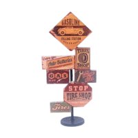 Magideal - Casa De Muñecas Señalización De Madera Decoración De Casa De Muñecas Regalo Ideal Manualidades De Bricolaje, Señal De Carretera En Miniatura, Para Dec Estilo C