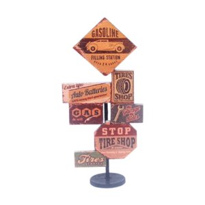 Magideal - Casa De Muñecas Señalización De Madera Decoración De Casa De Muñecas Regalo Ideal Manualidades De Bricolaje, Señal De Carretera En Miniatura, Para Dec Estilo C