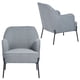 thumbnail image 4 of Poltrona De Tela Con Patas De Metal Gris, 4 of 6